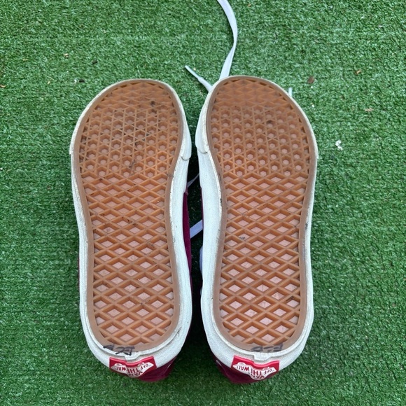 VANS SK8 Hi Beet Red Suede Retro Skateboard Shoes Size 5.5 Men 7 Women - Picture 7 of 7